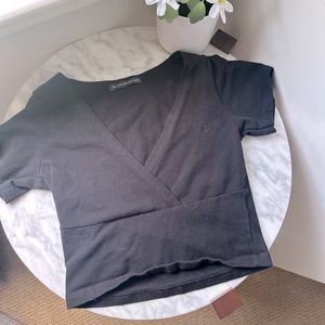 Brandy Melville John Galt black amara top